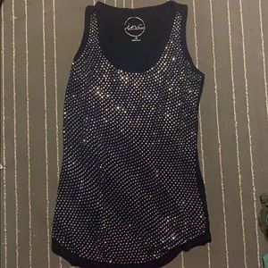 INC navy and silver tank